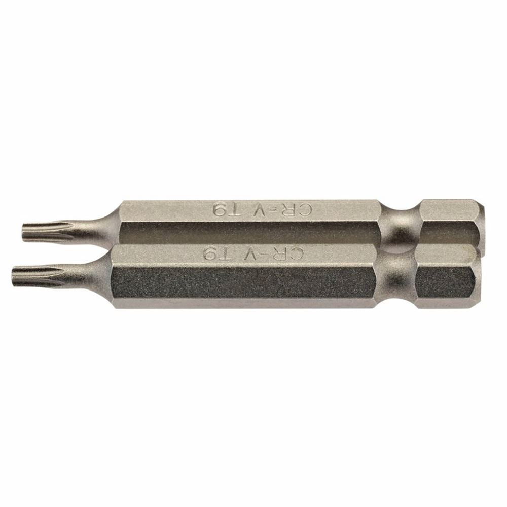 Draper 2PC 50MM T9 S/D BIT 66485 1/4" hex. Draper TX-STARÂ® E Shank Insert Bits