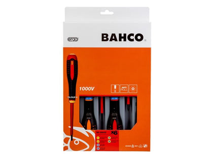 Bahco BE-9884S Mixed Insulated ERGO™ Screwdriver Set, 6 Piece