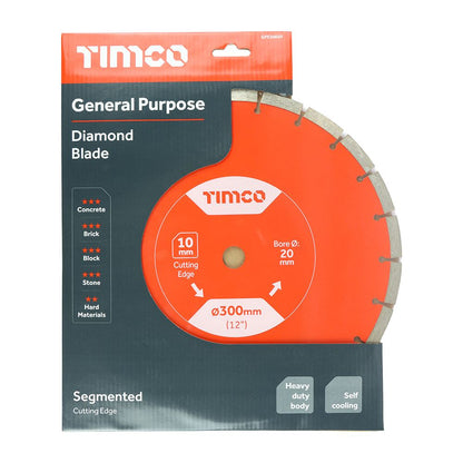 TIMCO GP Diamond Blade Seg 300 x 20.0 Pack 1