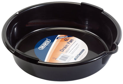 Draper 6 LITRE FLUID DRAIN PAN/BLACK 15086 6L Drip Tray/Drain Pan