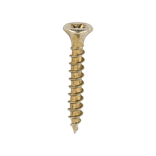 TIMCO Velocity Screw PZ2 CSK ZYP 3.5 x 25 Gold Pack 200