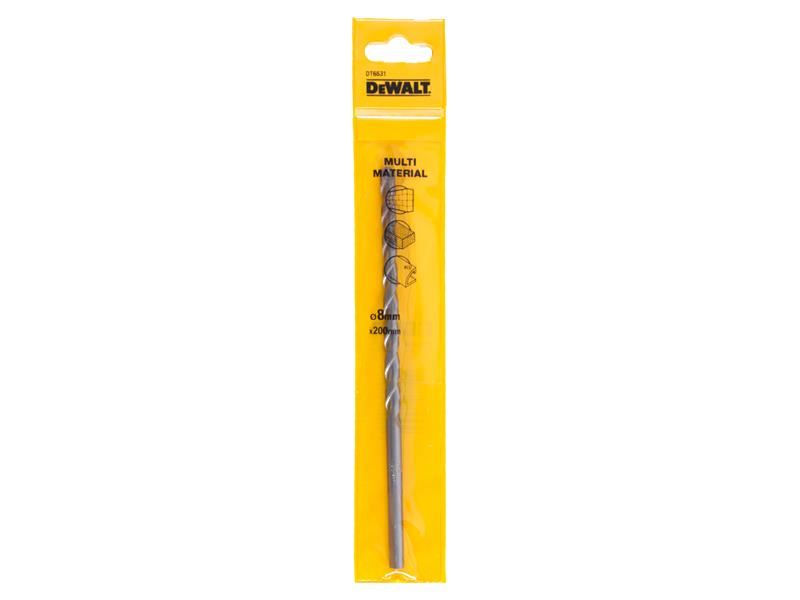 DeWalt Power Tools Multi-Material Drill Bit 8.0mm OL:200mm WL:170mm