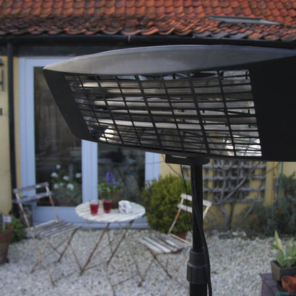 Sealey IFSH2003 Infrared Quartz Patio Heater with Telescopic Floor Stand 2000W/230V | 230V - 13A, Tip-Over Switch | A totally dry heat, no