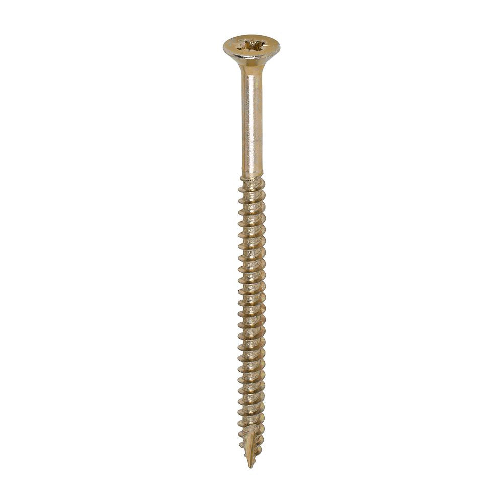 TIMCO Classic Screw PZ3 CSK ZYP 6.0 x 100 Gold Pack 100