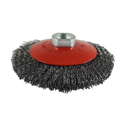 TIMCO Grinder Crimp Wire Bevel Brush 115mm Pack 1