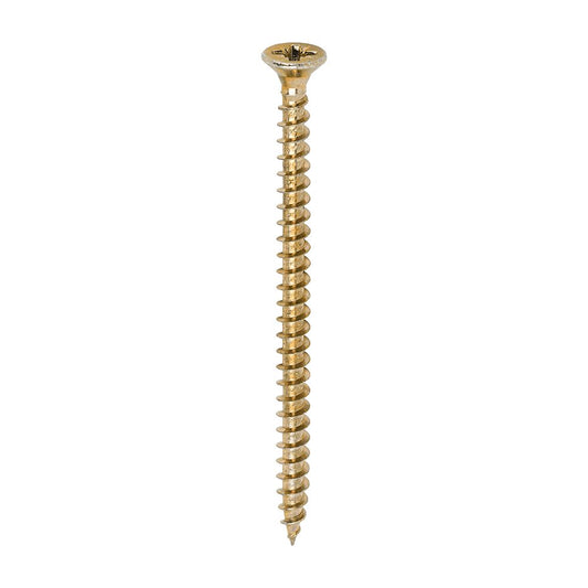 TIMCO Solo Woodscrew PZ2 CSK ZYP 4.5 x 70 Gold Pack 200