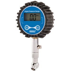 Draper TYRE GAUGE - SHORT - DIGITAL 91348 Digital Tyre Pressure Gauge