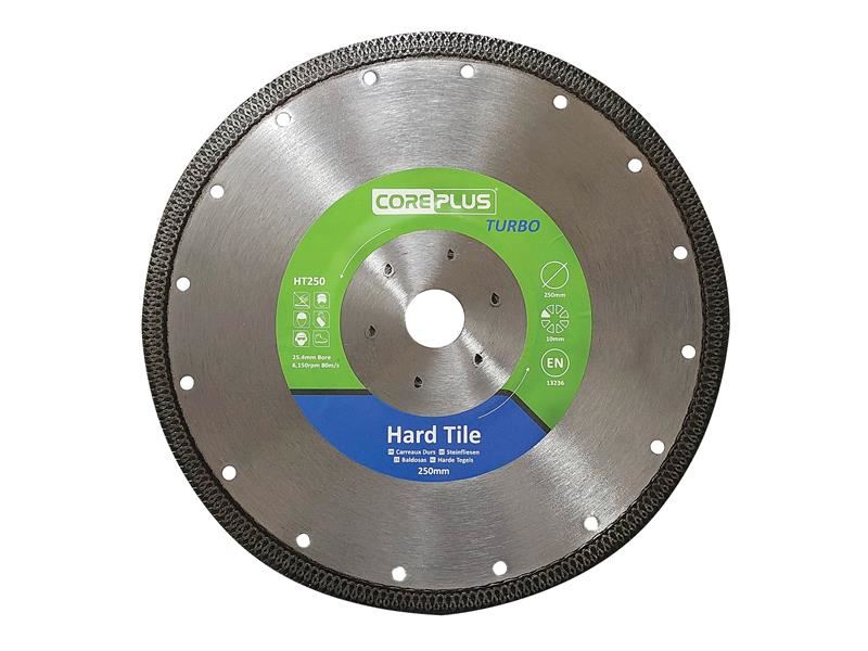 CorePlus CORDBHT250 HT250 Hard Tile Turbo Diamond Blade 250mm