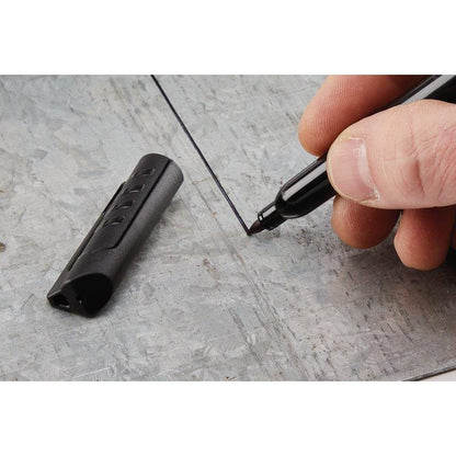 20942 Draper Marker Pens, Black (Pack of 2) MP2BK Marker Pens and Pencils L 137 x 11mm Professional Trade DIY Workshop Garage Use