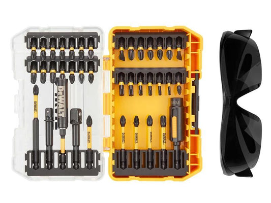 DeWalt DT70740T FlexTorq Bit Set, 38 Piece + Safety Glasses