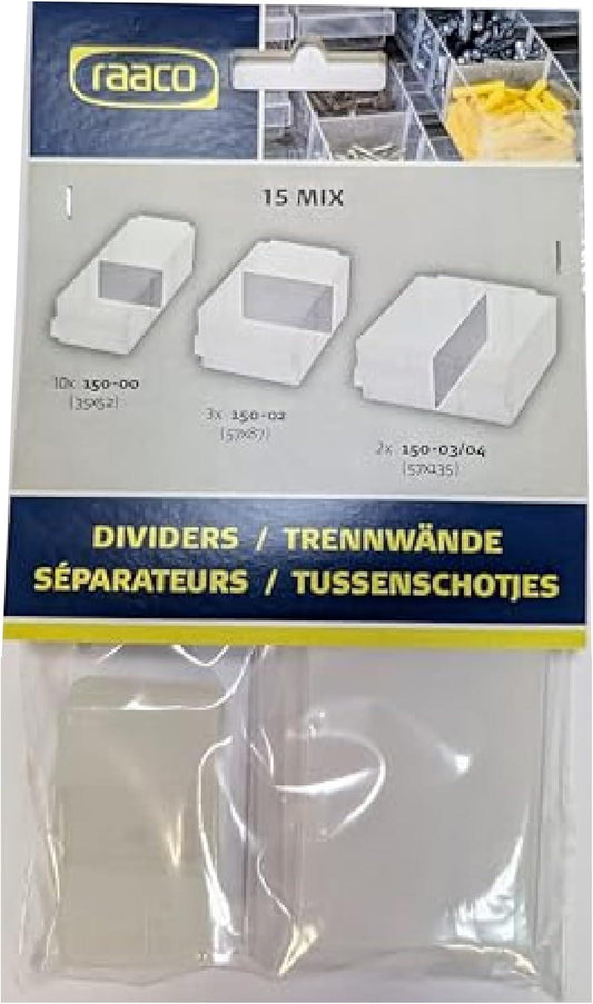 Raaco 131681 Mixed Bag Of Cabinet Drawer Dividers