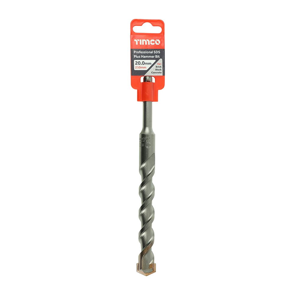 TIMCO Pro SDS Plus Hammer Bits (PGM) 20.0 x 210 Pack 1