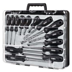 Draper SET 5 - 14PC SET - REGULAR (L) Hard Grip Screwdriver Set (14 Piece)