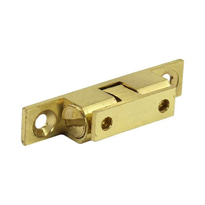 TIMCO Double Ball Catch - Brass 50mm Pack 2