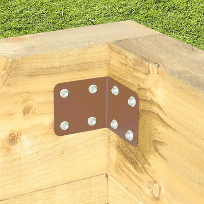 Perry 4717 SleeperSecure Internal Sleeper Corner Support Bracket for Timber Railway Sleepers Garden Borders Raised Beds Landscaping and Retaining Walls