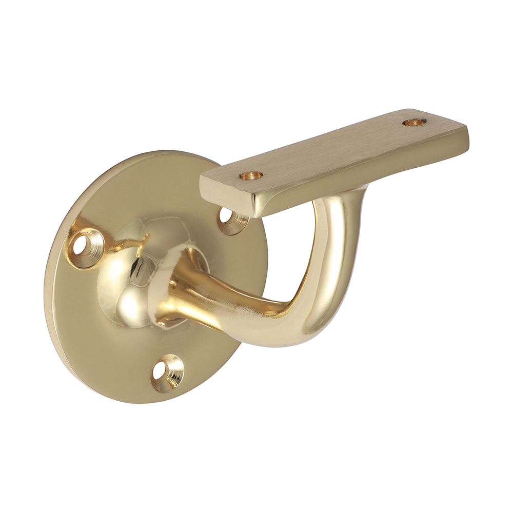TIMCO Handrail Bracket Pol. Brass 64mm Pack 1