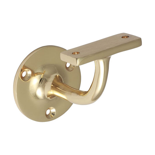 TIMCO Handrail Bracket Pol. Brass 64mm Pack 1