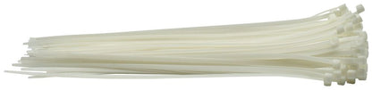 70399 Draper Cable Ties, 4.8 x 300mm, White (Pack of 100) CT4W Professional Trade DIY Workshop Garage Use