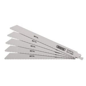 Draper RECIP SAW BLADE 5PCS - S1122BF 38594 Bi-metal Reciprocating Saw Blades, 225mm (Pack of 5)