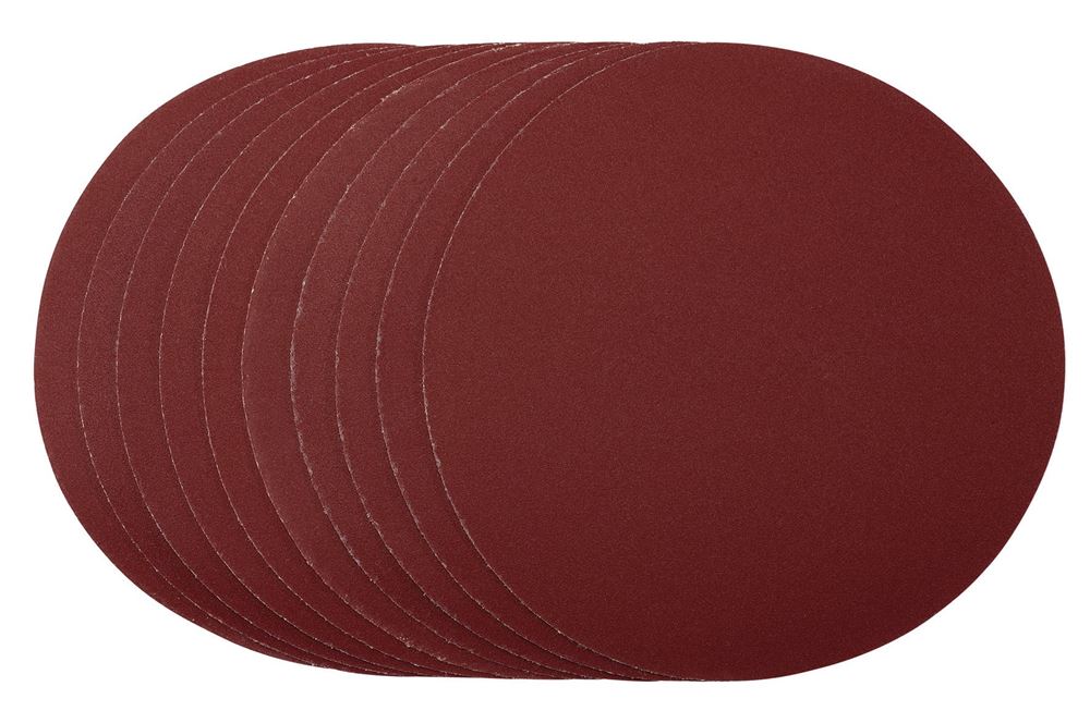 Draper 180MM SANDING DISC 240G 56182 56182 Sanding Discs, 180mm, Hook & Loop (Pack of 10)