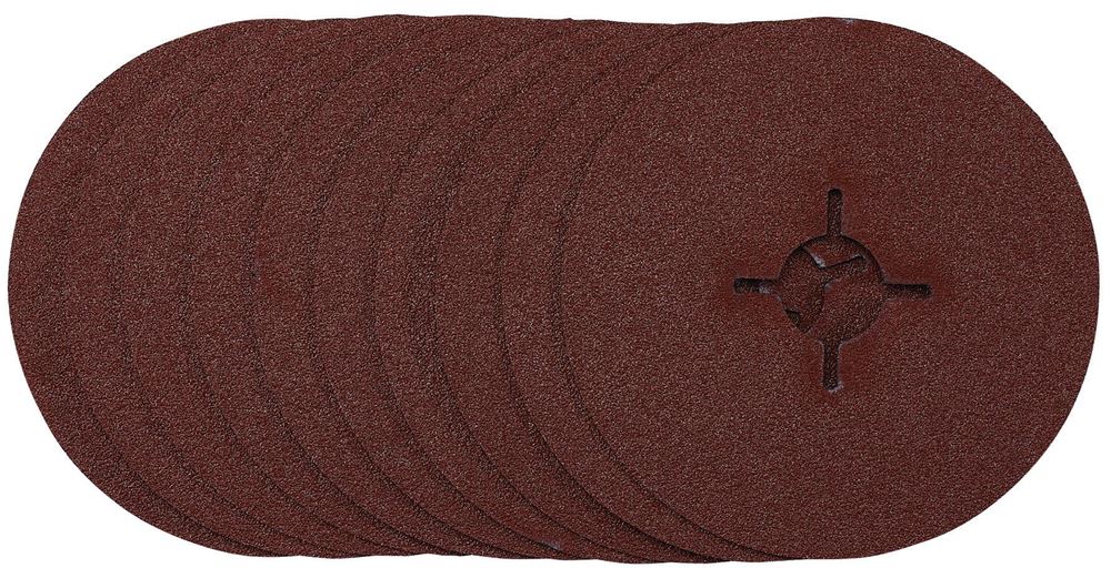 Draper 115MM FIBRE DISC 60G 68493 68493 Fibre Sanding Discs, 115mm, (Pack of 10)