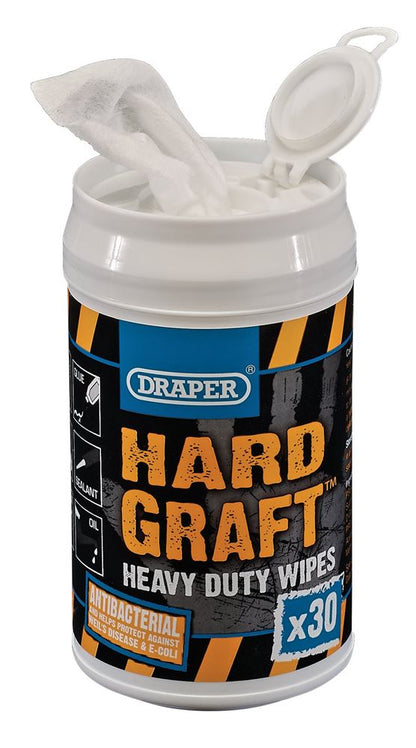 99774 Hard Graft Hard Graft Wipes (Tub of 30) HGW-BC Janitorial Professional Trade DIY Workshop Garage Use