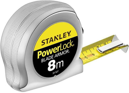 STANLEY 0-33-527 PowerLock� BladeArmor Pocket Tape 8m (Width 25mm) (Metric only)