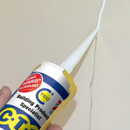 12 x CT1 White TRIBRID Multi-Purpose Sealant & Adhesive 290ml Flexible Odourless