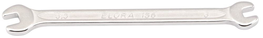 17024 Elora Elora Midget Double Open Ended Spanner, 3 x 3.5mm 156-3x3,5 Spanner/Wrench Open Ended Spanners Professional Trade DIY Workshop Garage Us