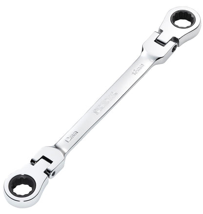 Draper 12X13 FLX RATCHET RING SPANNER 27746 27746 HI-TORQÂ® Metric Flexible Head Double Ring Ratchet Spanner