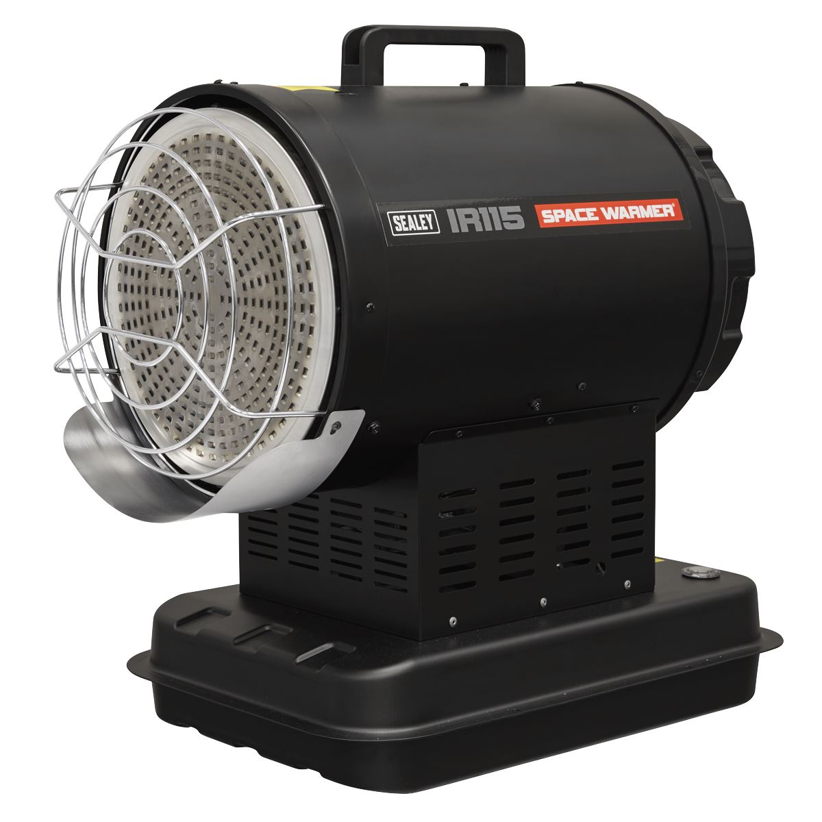 Sealey IR115 Infrared Space Warmer Kerosene/Diesel Heater 51,000Btu/hr | 51,182Btu/hr(15kW), 230V - 0.6A, Thermostat, Overheat Protection, Tip-Over