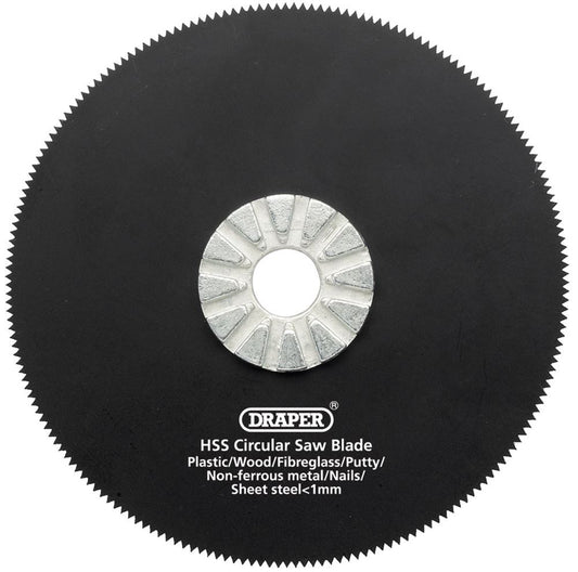 DRAPER 26074 - HSS Circular Saw Blade 88mm Dia. x 18tpi