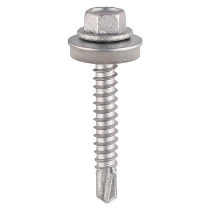 TIMCO Hex Screw W16 S/DRILL No3 EXT 5.5 x 100 Silver Pack 100