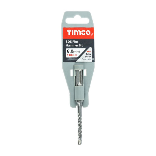 TIMCO SDS Plus Hammer Bit 6.0 x 110 Pack 1