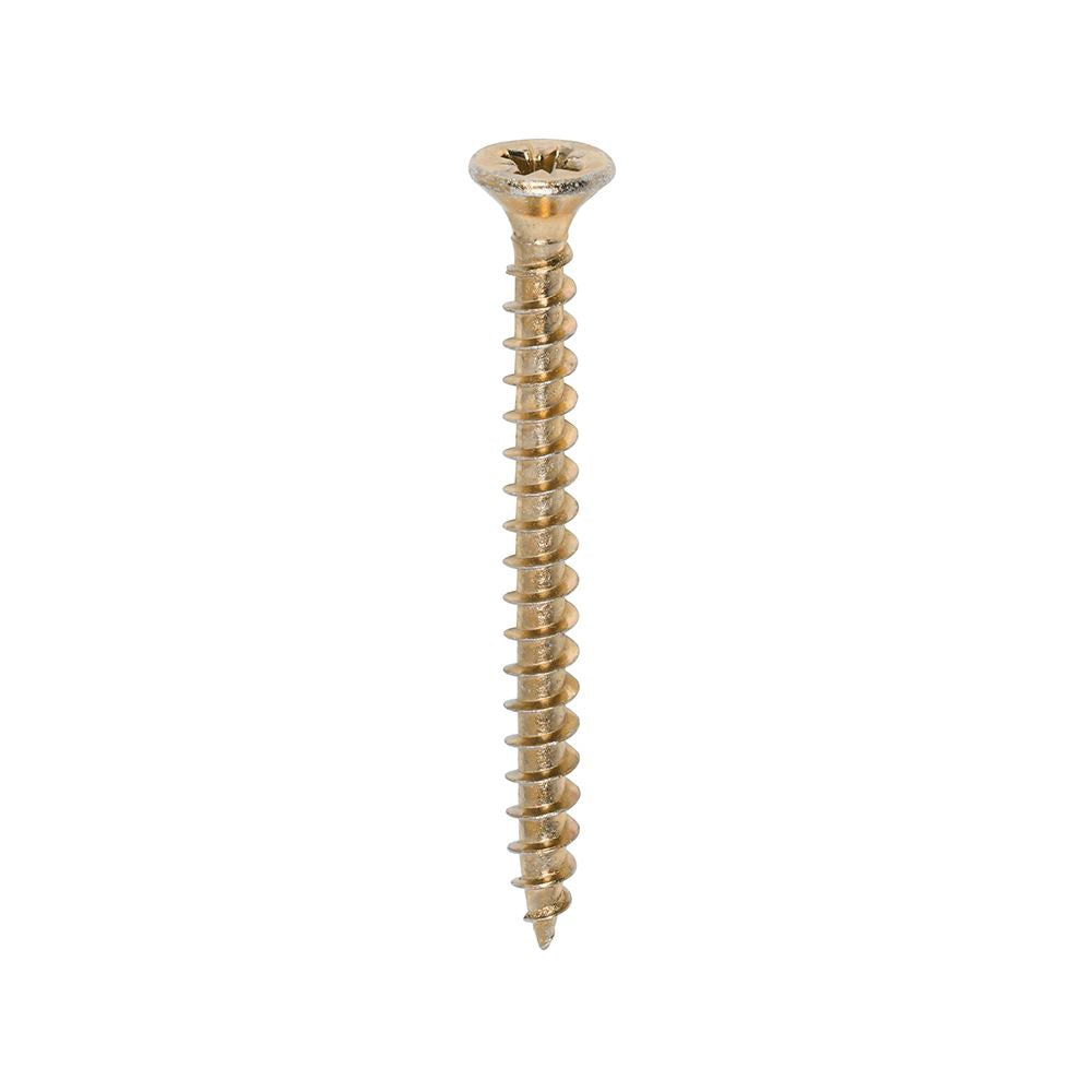 TIMCO Solo Woodscrew PZ2 CSK ZYP 4.5 x 50 Gold Pack 200