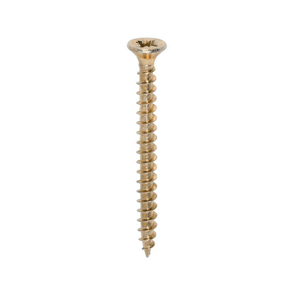 TIMCO Solo Woodscrew PZ2 CSK ZYP 4.5 x 50 Gold Pack 200