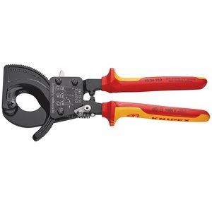 Draper 250MM CABLE CUTTER HD. VDE 57677 VDE Fully Insulated Ratchet Action Cable Cutters