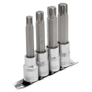 Draper RIBE BIT SET 4PCS 100MM 1/2 16345 1/2 Sq. Dr. RibeÂ® Socket Bit Set (4 Piece)