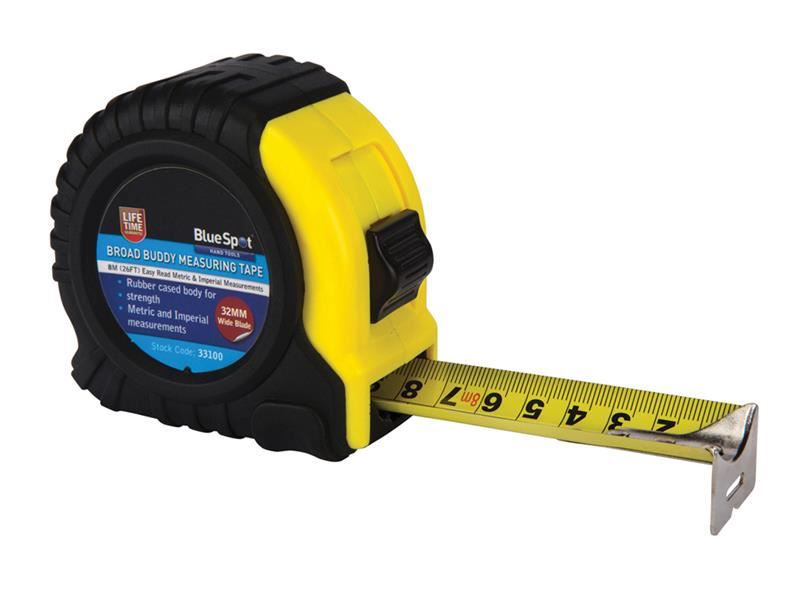 BlueSpotTools 33100 Broad Buddy Pocket Tape 8m/26ft (Width 32mm)