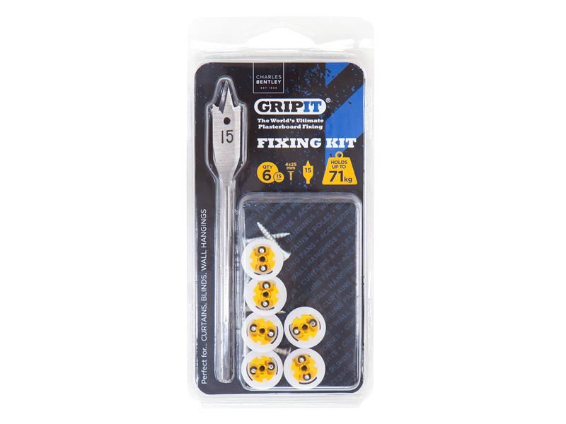 Gripit GPCURTKIT Curtain Kit, Clam Pack