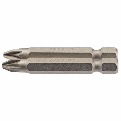 Draper 2PC 50MM NO2 PZ.S/D BIT 64228 1/4" Hex. PZ TYPE E Shank Insert Bits