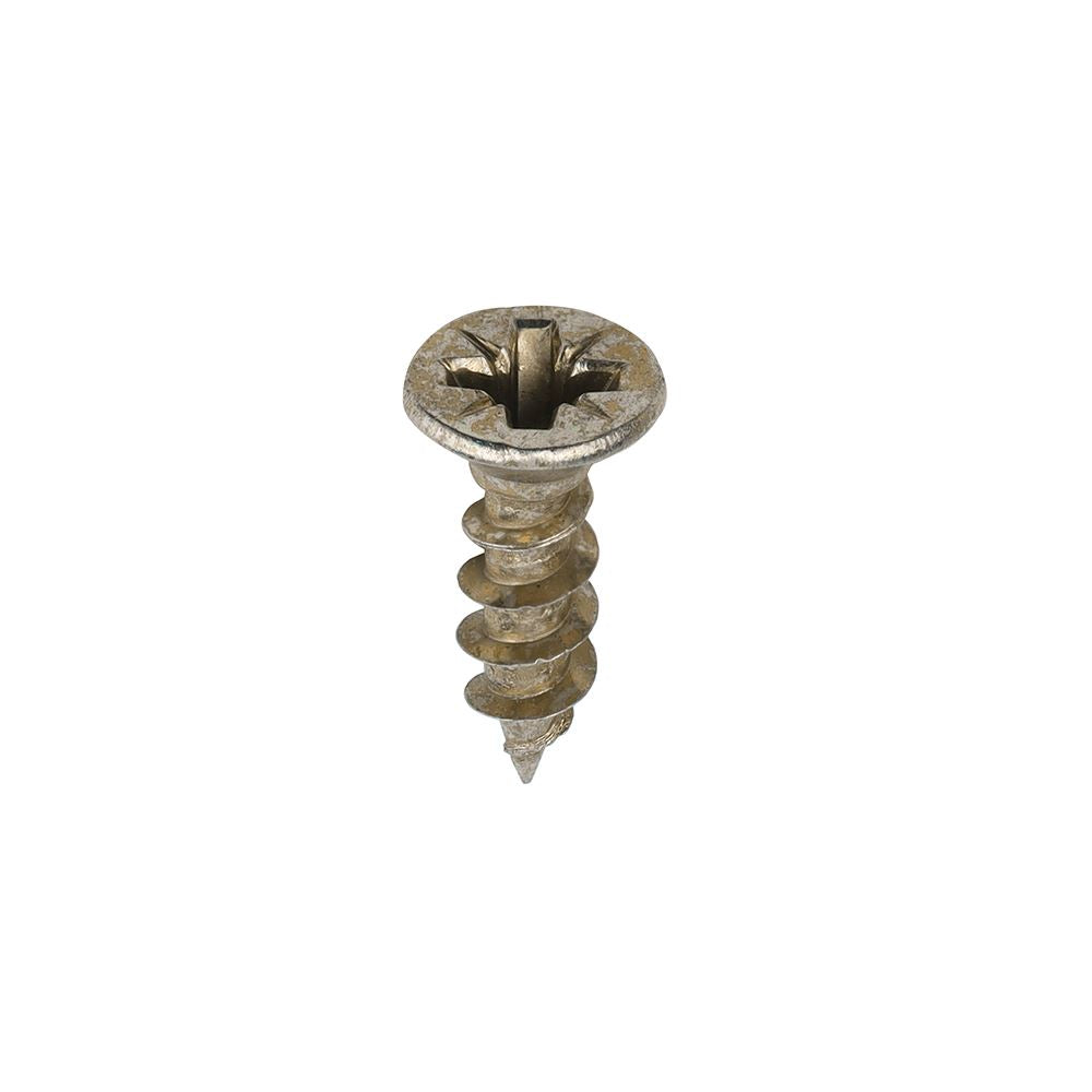 TIMCO Solo Woodscrew PZ2 CSK ZYP 4.0 x 15 Gold Pack 200