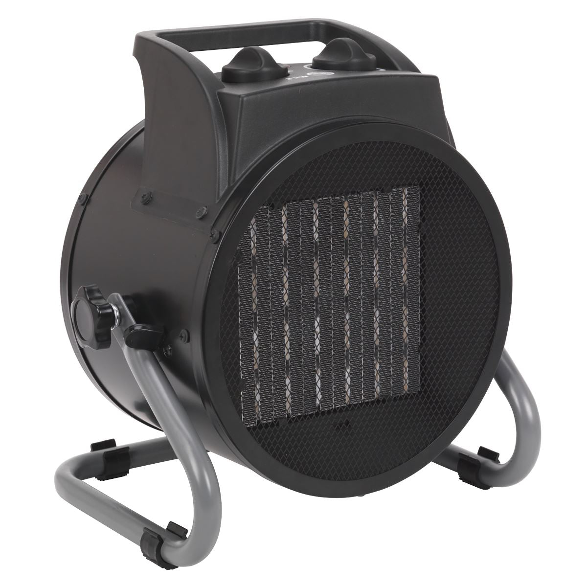 Sealey PEH3001 Industrial PTC Fan Heater 3000W/230V | 10,000Btu/hr, 1500/3000W, 230V - 16A, Thermostat | Features PTC heat conducting ceramic elements