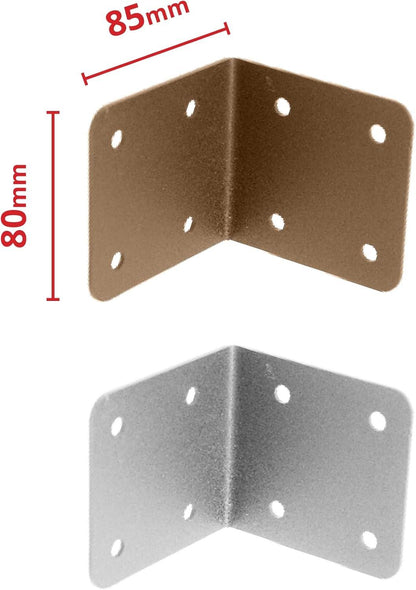 Perry 4717 SleeperSecure Internal Sleeper Corner Support Bracket for Timber Railway Sleepers Garden Borders Raised Beds Landscaping and Retaining Walls