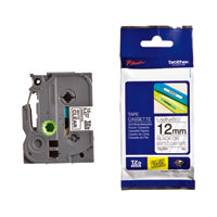 Brother Lbl Tpe 12mm Blk o Cl TZEM31