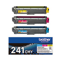 Brother TN241 Toner Carts Val Pk CMY