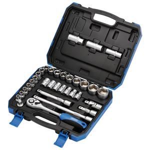 Draper DRAPER 1/2 SOCKET SET 33PC 16363 1/2" Sq. Dr. Combined MM/AF Socket Set (33 Piece)
