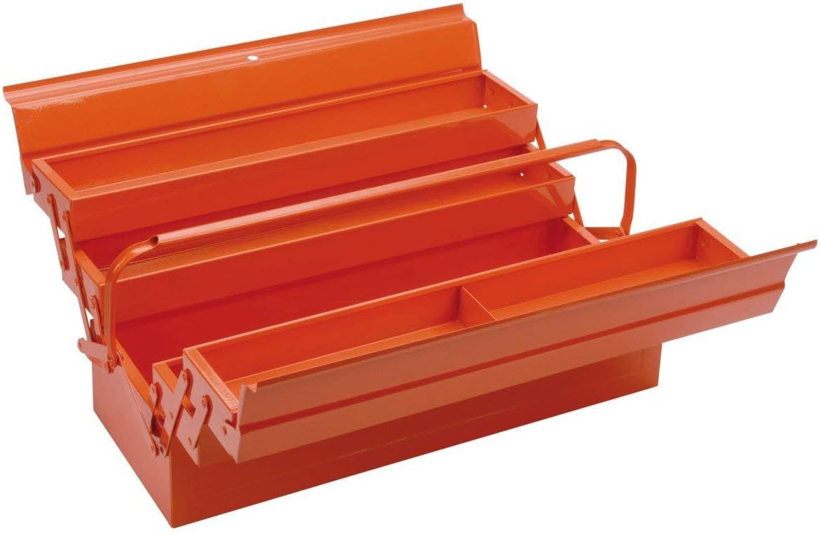 Bahco Metal Cantilever Toolbox Orange 3149-OR 22" 550mm BAH31490R Storage