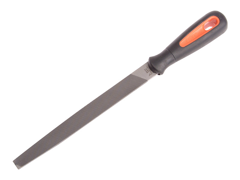 Bahco 1-110-08-2-2 Handled Flat Second Cut File 1-110-08-2-2 200mm (8in)