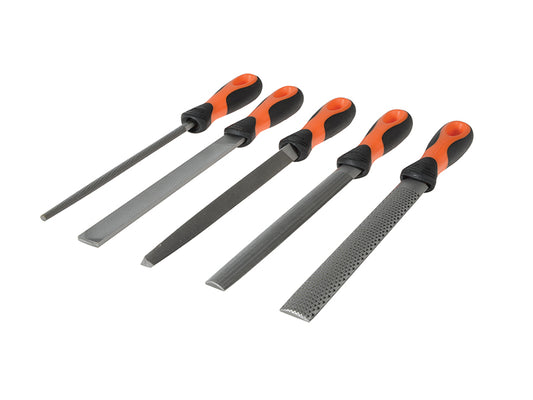 Bahco 1-477-08-2-2 1-477 Engineering File & Rasp Set, 5 Piece